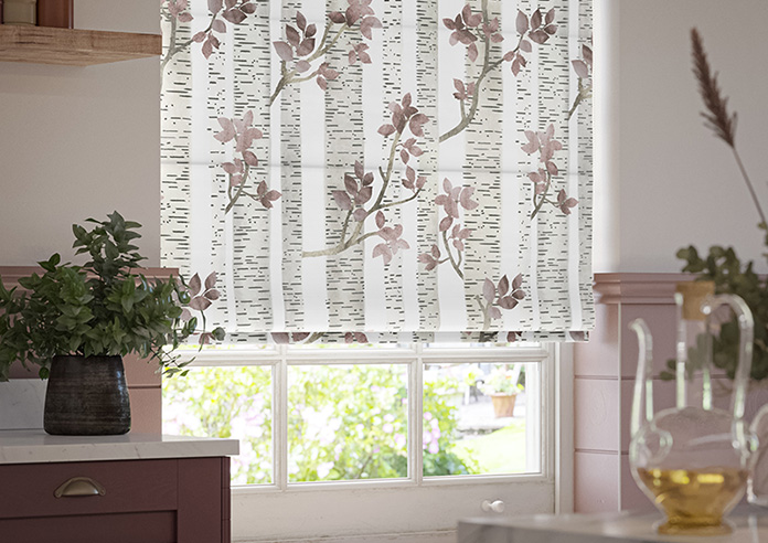 Birch Tree Velvet, Plum - Twist&Fit Roman Blind - Image 5